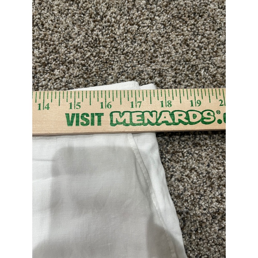 Tommy Bahama White Linen Wide Leg Cargo‎ Pants Womens 12 Beach Tropical Relaxed - Picture 4 of 7